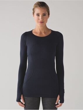 Lululemon Navy Blue Swiftly Long Sleeve Size 6